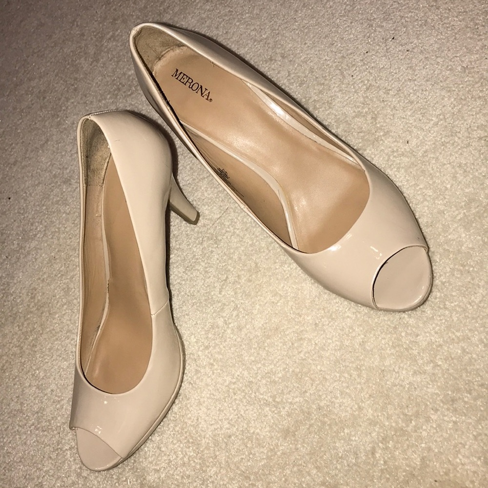 Merona Nude Open Toe Heel